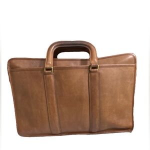 Coach Embassy Leather Briefcase (British Tan)